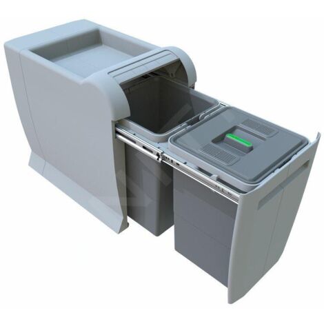 Elletipi City - Poubelle intégrée, divisée, 24 L PTA 3045B