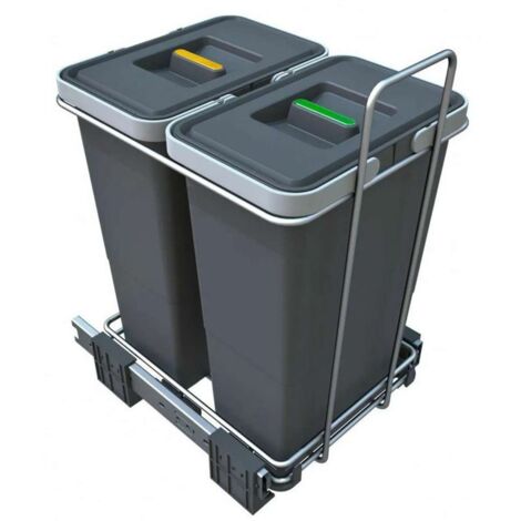 Elletipi Ecofil - Eingebauter Abfallbehälter, geteilt, 16 l PF01 34C2