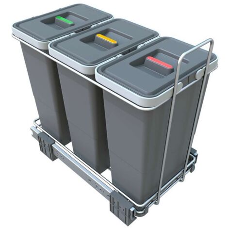 Elletipi Ecofil - Eingebauter Abfallbehälter, geteilt, 24 L PF01 34A3