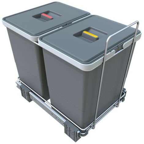 Elletipi Ecofil - Eingebauter Abfallbehälter, geteilt, 36 l PF01 34B2