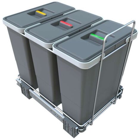 Elletipi Ecofil - Eingebauter Abfallbehälter, geteilt, 36 l PF01 34B4