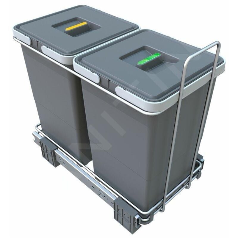 Elletipi - Ecofil - Poubelle intégrée, divisée, 24 l PF01 34A2