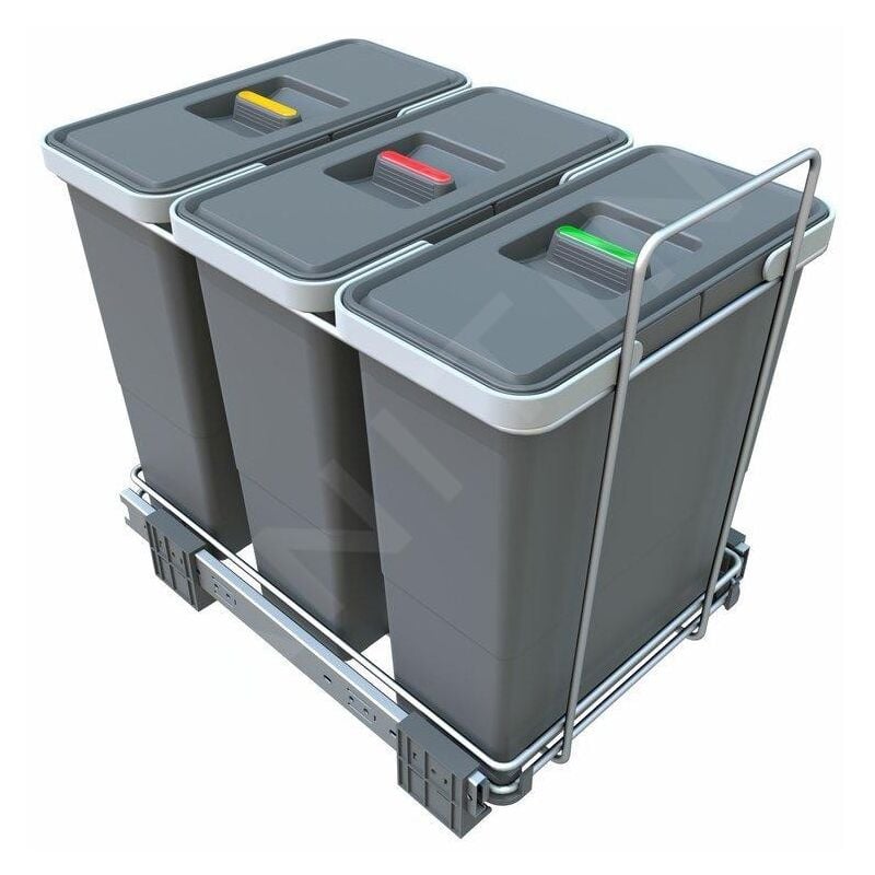 Ecofil - Poubelle intégrée, divisée, 36 l PF01 34B4 - Elletipi