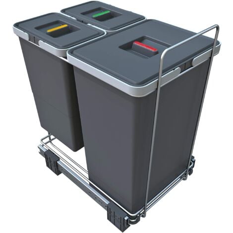 Elletipi PF01 44B1 Pattumiera Differenziata Estraibile per Base