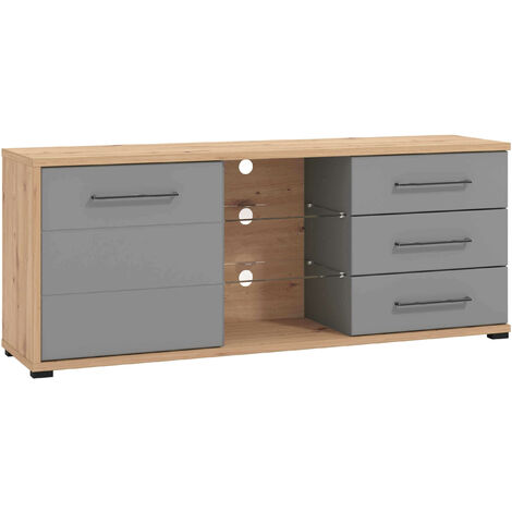 ELLIE - porta tv un anta tre cassetti moderno minimal in legno