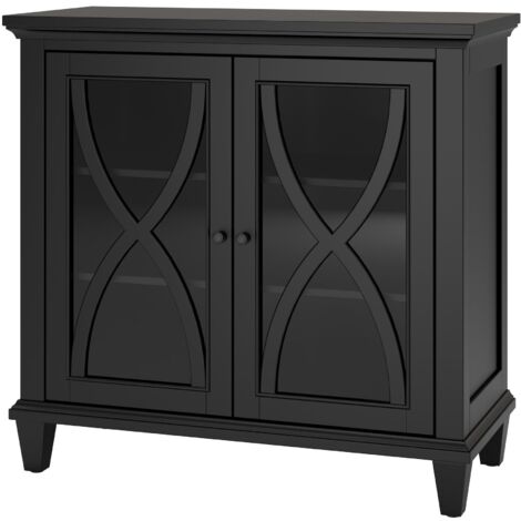 EllingtonArmoire avec 2 portes en MDF Noir