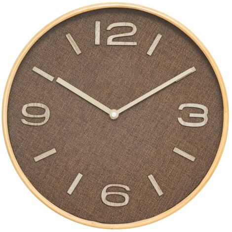 Ellis reloj tonka marrón D30cm - Atmosphera créateur d'intérieur