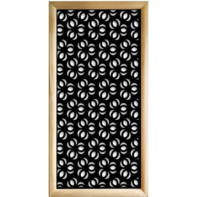 Signorbit Ellisse Moduli Decorativi In Legno E Pvc Colore Nero Misu...