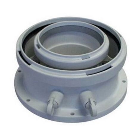 Elm Leblanc – Adaptateur concentrique 80/125 mm – Raccord de robinetterie – Fixation par filetage – 7738112714