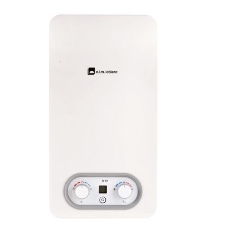 Elm Leblanc – Chauffe-eau gaz instantané 17.4 kW – Débit 540 l/h – Hauteur 580 mm – Largeur 310 mm – Efficacité énergétique A - LC10-4