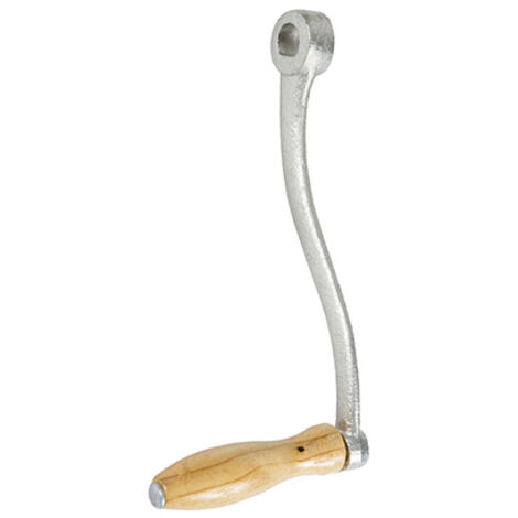 ELMA manilla maquina picar 10/12 , Manilla para máquina de picar carne manual Nº10/12Acero galvanizado con mango de madera.