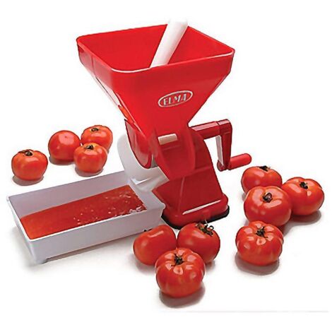ELMA tomatera plastico 24991 , Tomatera doméstica 24.99.1. Tomatera de plástico de uso doméstico ideal para triturar de una manera eficaz los tomates, ya que separa perfectamente l