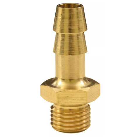 Elmag 42356 Messing Schlauchtülle mit Außengewinde Ag 3/8'', 9 Mm