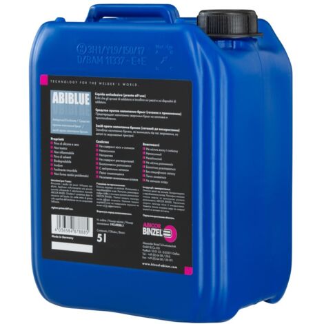ELMAG Anti-Spritzer-Trennmittel ABIBLUE 20 lt. Emulsion, (Farbindikator, unbrennbar & silikonfrei) für Anwendung am Schweißmaterial