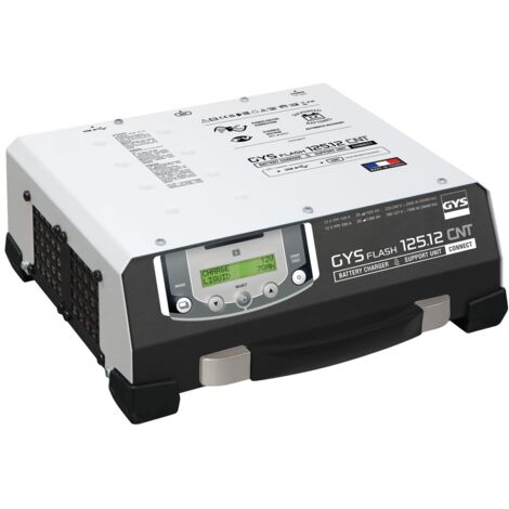 ELMAG Automatisches Ladegerät 12 V., GYSFLASH 125.12 CNT FV (028883) (Kabel 2x5 Meter)