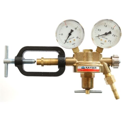 ELMAG Druckregler Azetylen, mit 2 Manometer, Ø 63mm