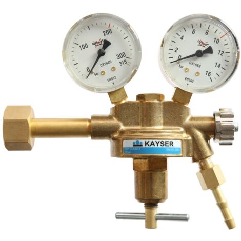 ELMAG Druckregler Sauerstoff, mit 2 Manometer, Ø 63mm