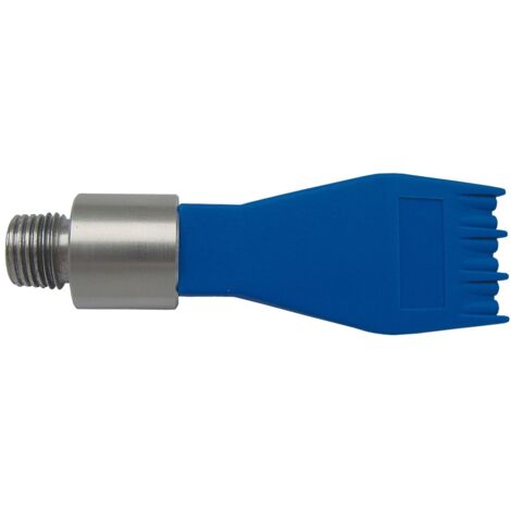 ELMAG Flachstrahldüse, 6-Loch, für Ausblaspistolen, POM(Düse)/Alu(Adapter)