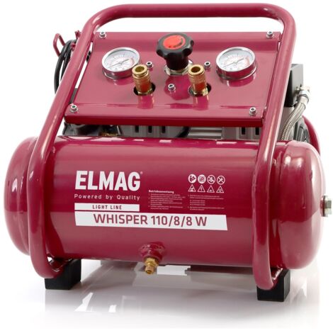 Elmag Flüsterkompressor Whisper 110/8/8 W ölfrei