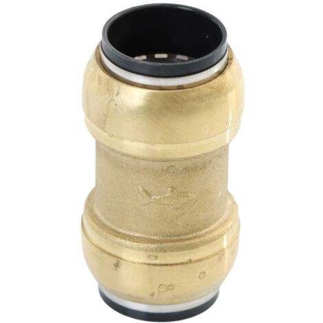ELMAG Gerader Steckverbinder Messing SharkBite für Rohr 22 mm