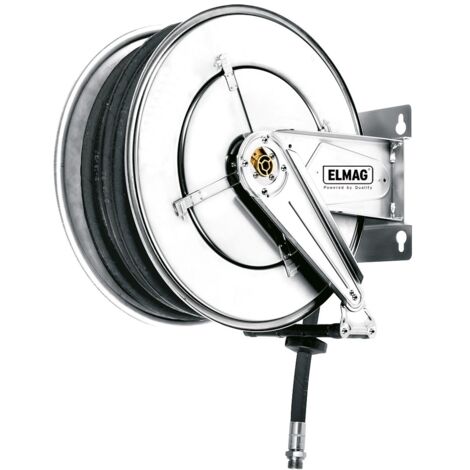 ELMAG INDUSTRIE Schlauchaufroller Edelstahl 272/11, für Druckluft u. Wasser 70°C, 10 m, 3/8, 20 bar