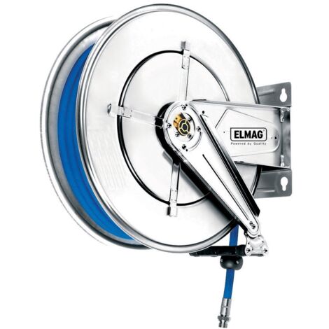 ELMAG INDUSTRIE Schlauchaufroller Edelstahl 543/22, für Druckluft u. Wasser 130°C, 20 m, 3/4, 100 bar