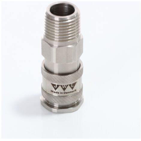 ELMAG Kupplung Edelstahl 316 JWL Serie 540 DN 7,8, AG 1/2 BSP (Lebensmittel)