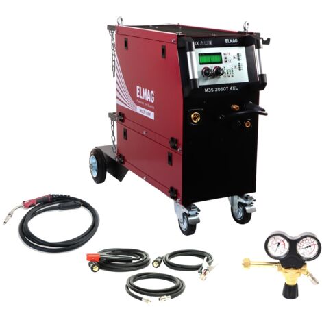 ELMAG Multifunktions-Schweißinverter M3S 2060T 4XL / ECO-SET Multi Line, MIG/MAG, MMA, WIG, fahrbar