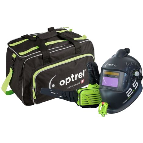 ELMAG Optrel e3000X mit vegaview 2.5 -TC (4580.050), Automatik Schweißhelm inkl. Frischluftsystem, DIN 2,5/8-12, inkl. Atemschutzsystem e3000X TH3 1