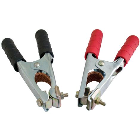 ELMAG Polklemmen-Set je 1x rot + schwarz, 600 A, L= 165 mm - SB