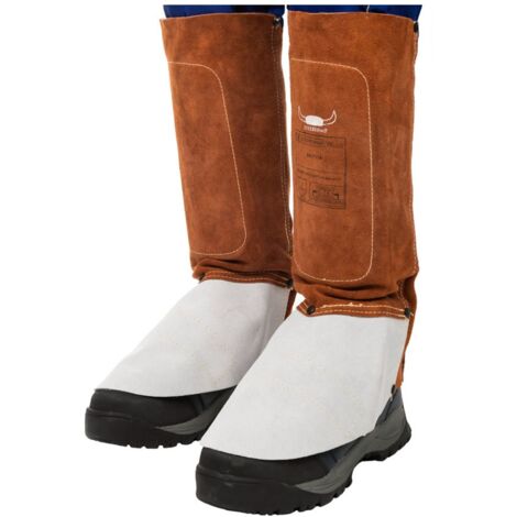 ELMAG Schweißergamaschen WELDAS 44-7114, STEERSOtuff Spalt-Rindleder Ø 37-47 cm, L=36 cm