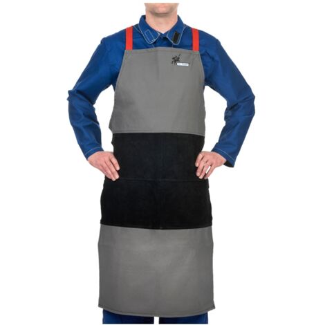 ELMAG Schweißerschürze WELDAS 38-4442 Arc Knight Gr. 60 x 107 cm / mit Hosenträger