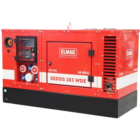 ELMAG Stromerzeuger SEDSS 183WDE-IT/TN - Stage 5, mit KUBOTA D1105 Motor (super-schallgedämmt)