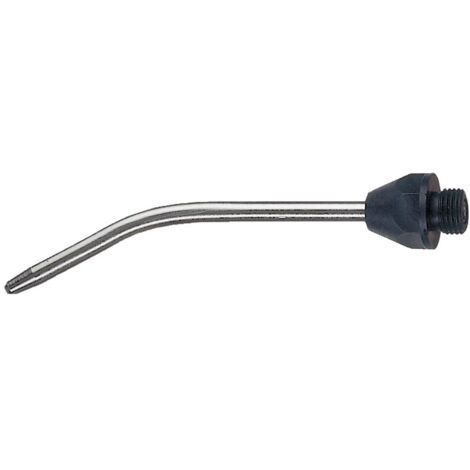 ELMAG Verlängerungsdüse, gebogen (Stahl, vernickelt), Bohrung 2,3mm, 110mm, AG M12x1,25, Ausblaspistolen
