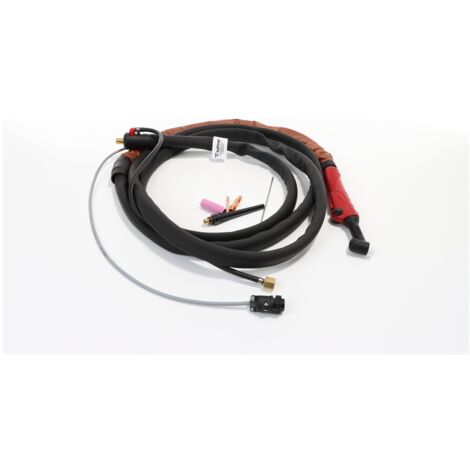 ELMAG WIG-Schlauchp. SR 26/4m - HF U/D, für TIG SOUND´s ohne Wasserkühlung, SteckerØ 13mm 35/50mm² inkl. UP/DOWN Leistungsregelung am Handgriff
