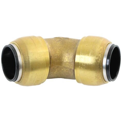 ELMAG Winkel Steckverbinder Messing SharkBite für Rohr 15 mm, 45°