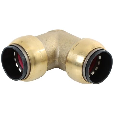 ELMAG Winkel Steckverbinder Messing SharkBite für Rohr 22 mm, 90°