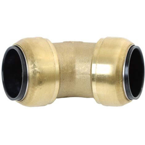 ELMAG Winkel Steckverbinder Messing SharkBite für Rohr 28 mm, 45°