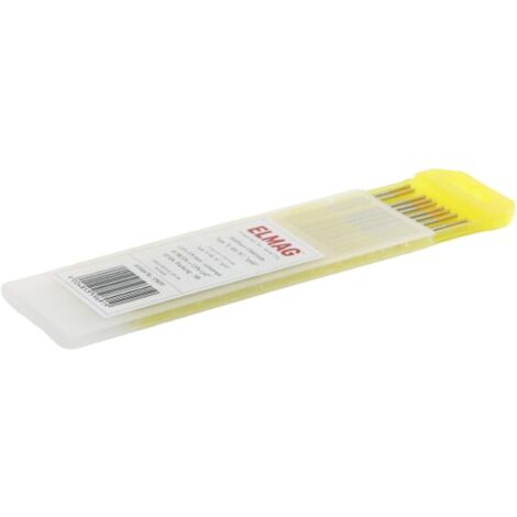 ELMAG Wolfram-Elektrode Type E-WL 15, gold, 2,0 x 175 mm - universal, W 98,5% + 1,5% LaO², 10 Stk. Packung - SB
