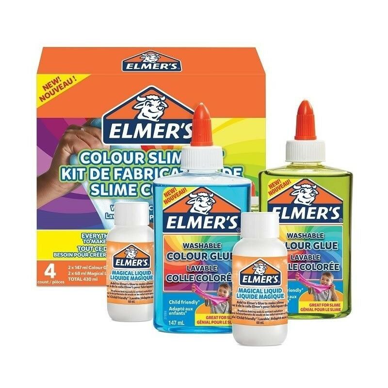 

Elmers kit slime colores transparentes