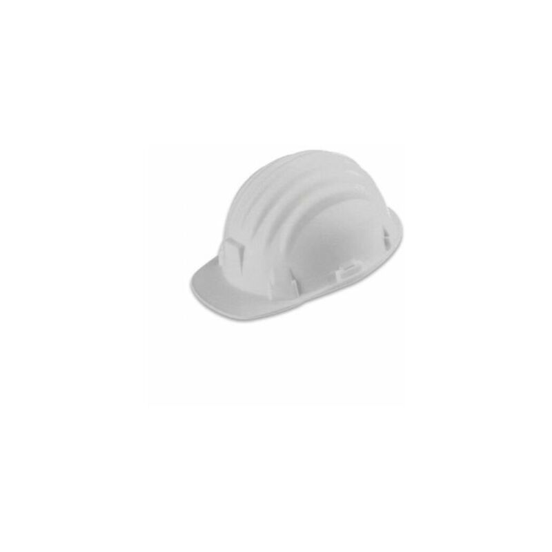 Image of Elmetto casco di protezione in polietilene cantiere bianco uni en 397 (17570)