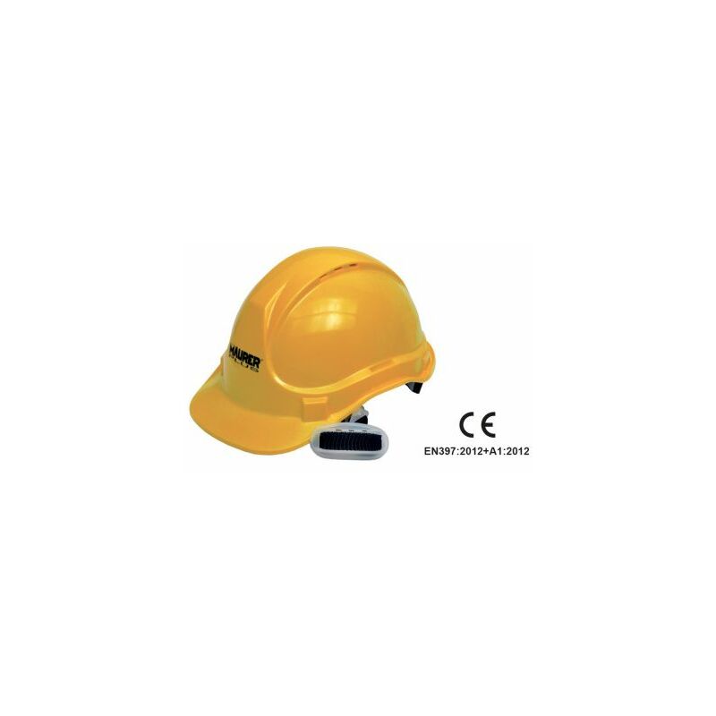 Image of Elmetto casco protettivo EN397 sicurezza lavoro cantiere giallo regolabile 12248