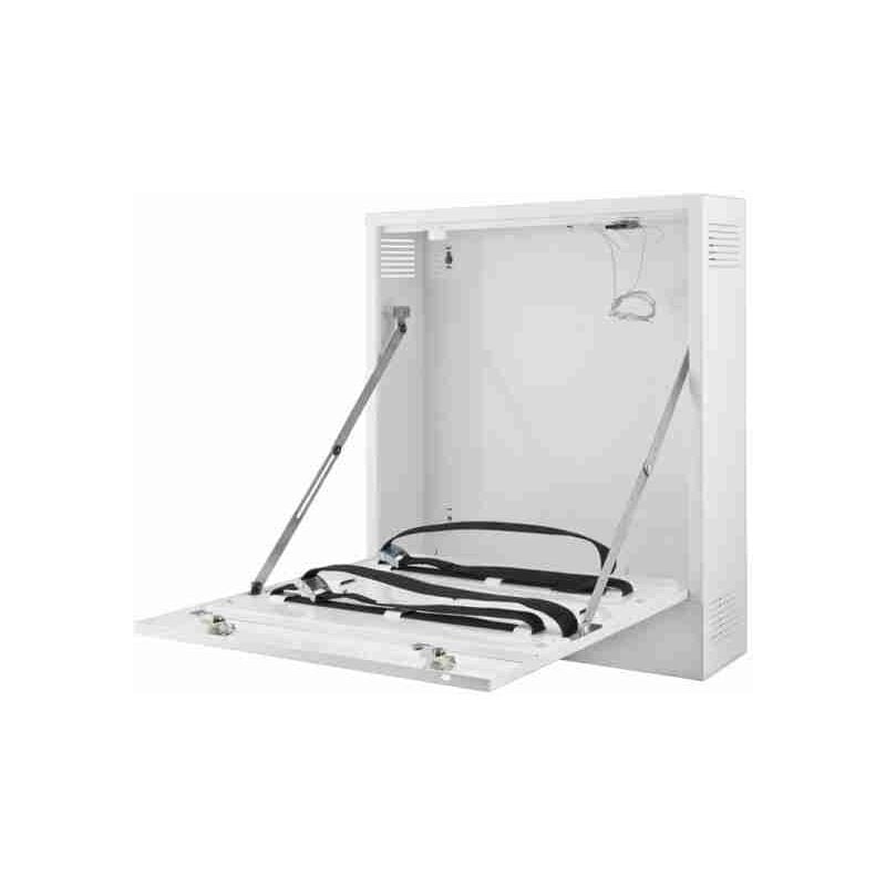 Boîtier métallique pour dvr/nvr. Deux serrures avec clés. Protection anti-effraction contre l'ouverture et le retrait du mur