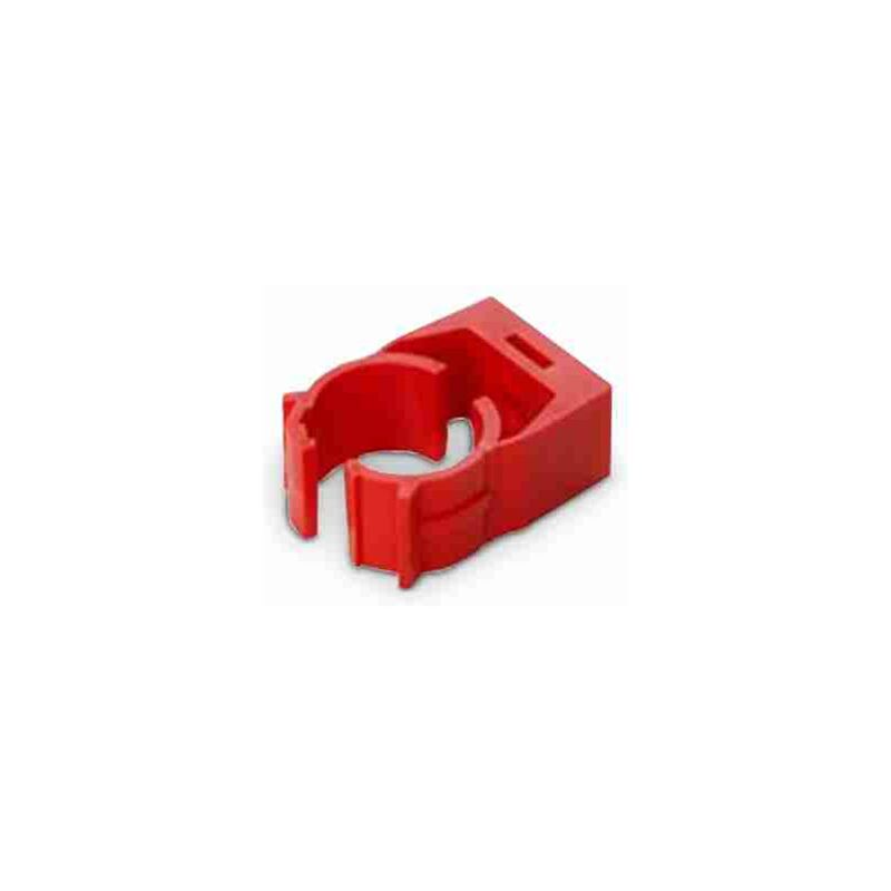 Image of PC25PA Staffa di fissaggio di colore rosso a "clic" tipo "Egli Fischer" per tubazione da 25 mm - Elmo