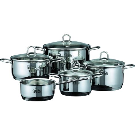 ELO Set pentole Rubin 5 Pezzi Acciaio Inox 18/10