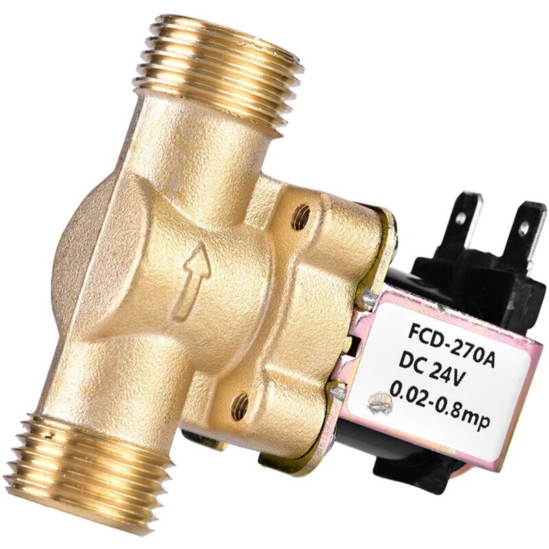 Image of Elprico Brass Electric Solenoid Valve, 1/2"&hellip;