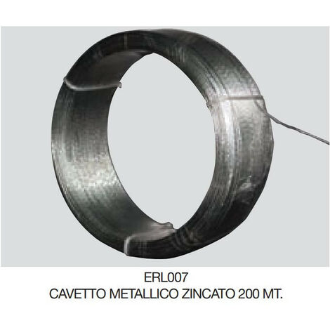 ELPRO - ERL007 - Cavetto metallico zincato mt 200