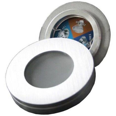 Elro DL83A -Support de Spot encastrable, format rond, Couleur Aluminium IN & OUT