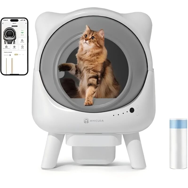 Cura X1 Bac à litière automatique pour chat - Amicura