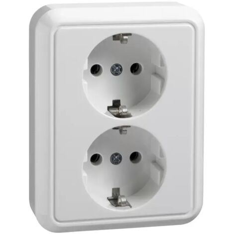 ELSO 235404 235404 Doppelsteckdose reinweiß halbvers-'1015754'